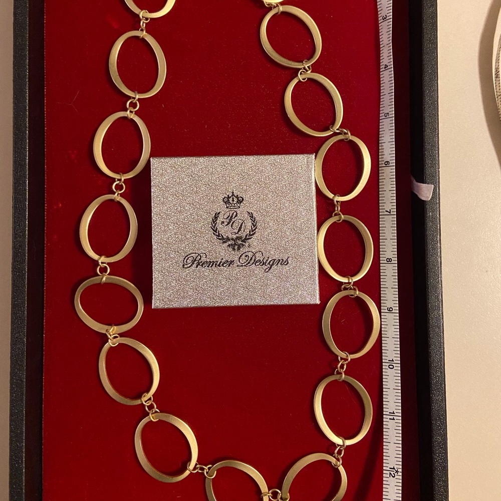 “Go for the Gold” necklace, by Premier Designs.